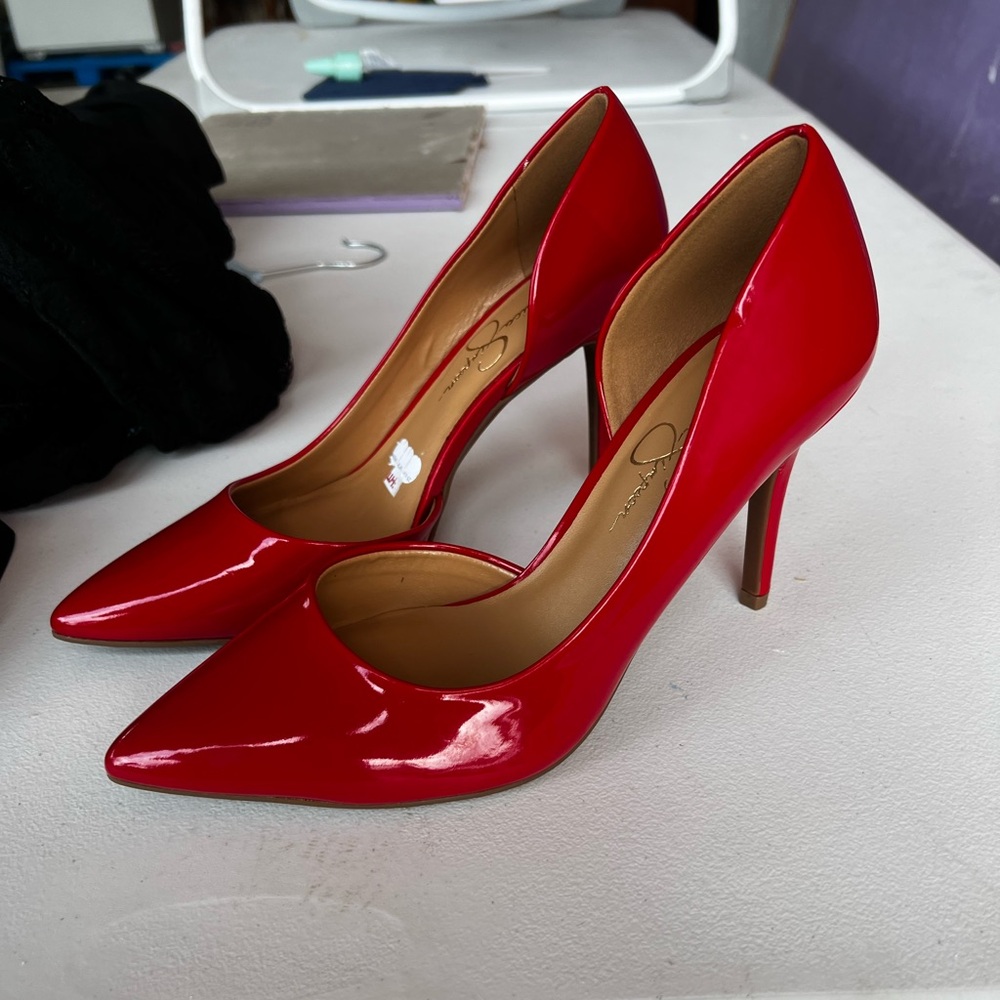 Red Jessica Simpson Heels